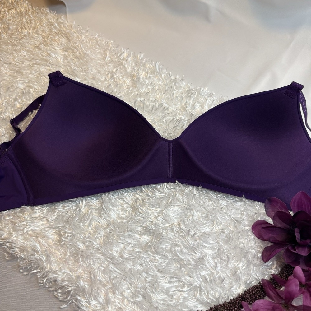Victoria's Secret Bra 32DDD T-Shirt Lightly Lined Wireless Convertible Purple - Picture 7 of 11